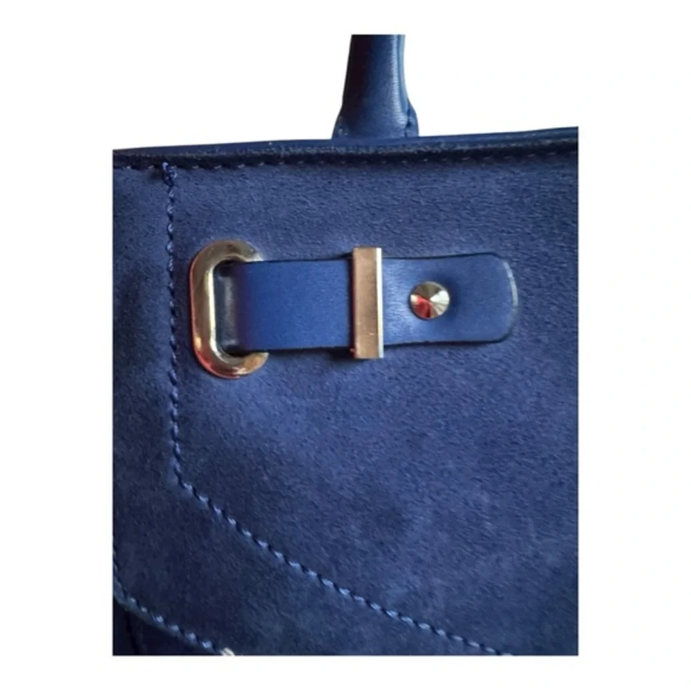 Guess suede leather Cobalt Blue‎ Kingsley Handbag/crossbody